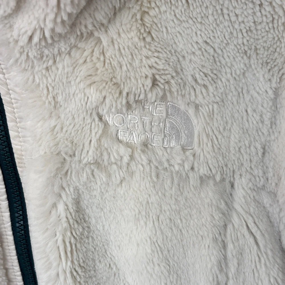 The North Face Cream Fleece Jacket reversible to Green/blue/orange -16 SKU